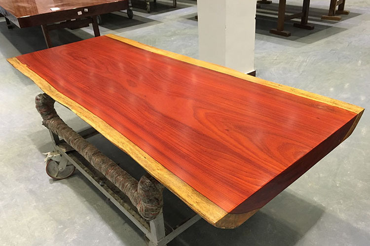 红花梨大板茶台茶桌原木巴花实木大板桌独木画案餐桌书桌现货原木示例图6