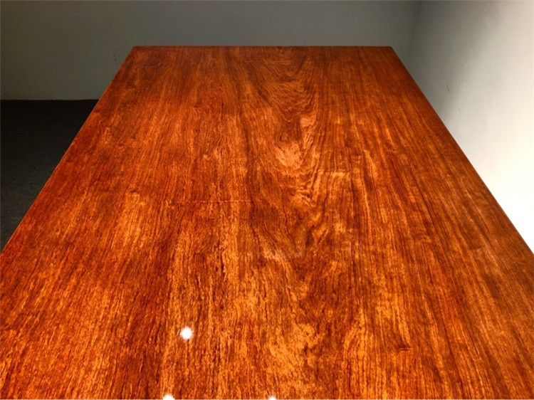 巴花实木大板桌现代原木大板办公桌书桌画案泡茶桌班台235-109-10示例图15