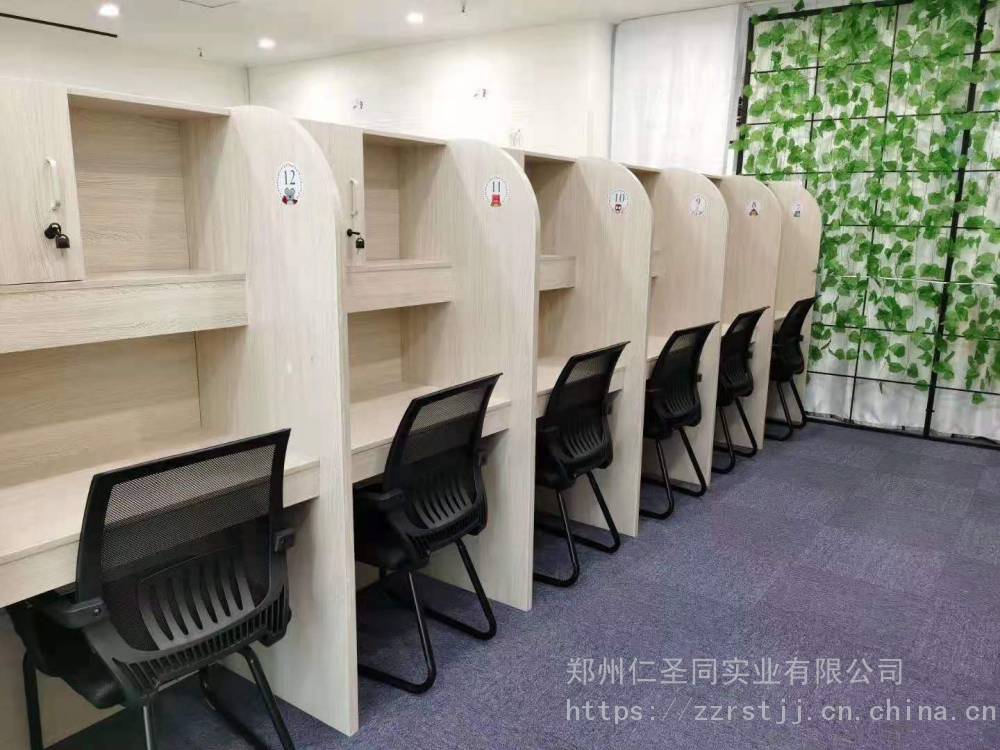 焦作自习室书桌_自习桌厂家_沉浸式自习室桌子