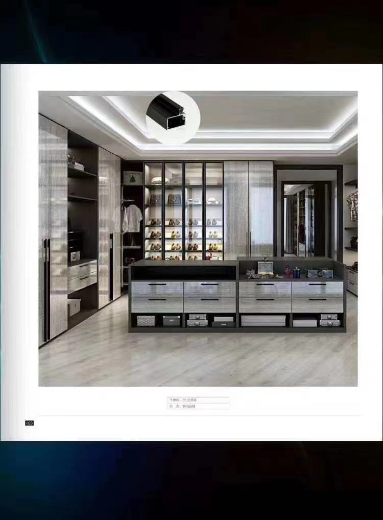 金彩洋整版家居定制整体衣柜铝合金书柜价格