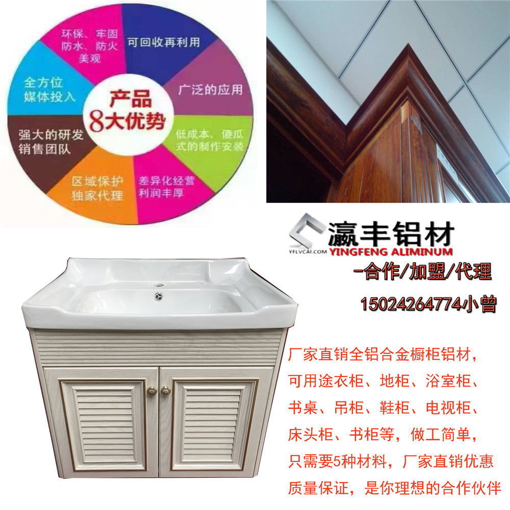 全铝合金家具型材 鞋柜铝材 电脑桌书桌铝型材 装修家具铝材 批发示例图2