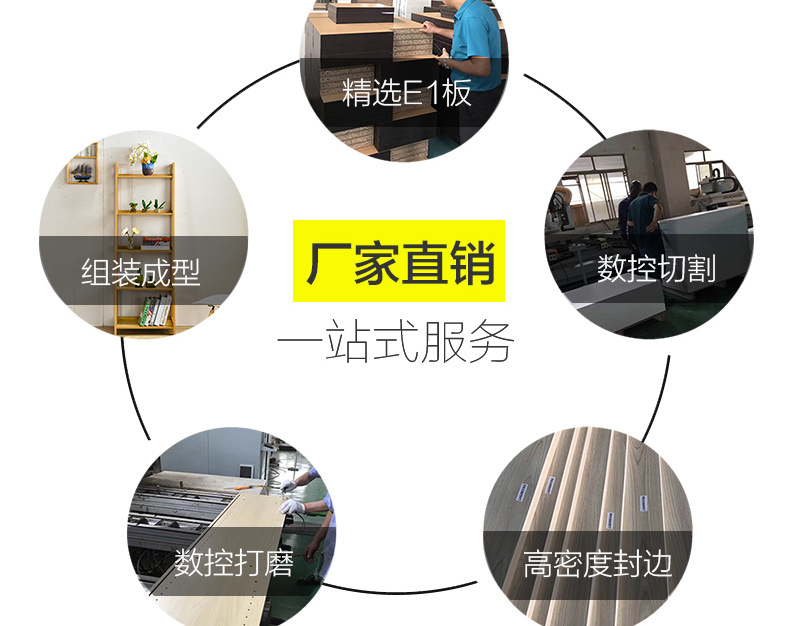 雄踞多功能简约书架层架阳台梯形收纳花架木制客厅厨房卧室置物架示例图6