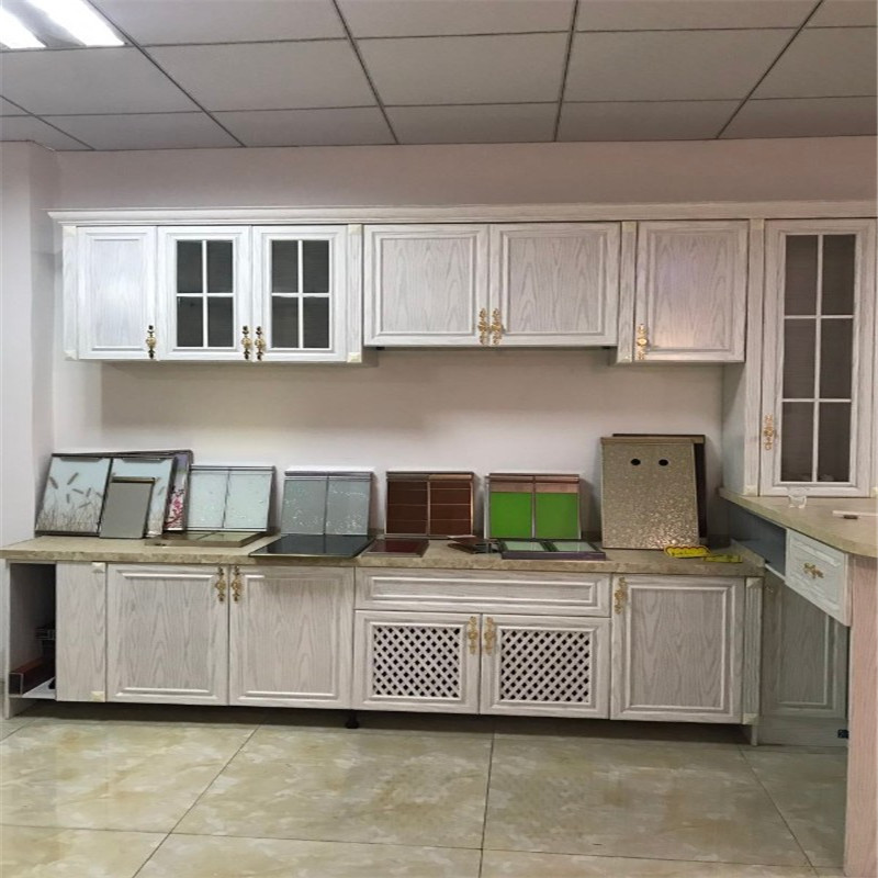 木纹铝型材全铝家居书柜铝合金型材全铝书柜全铝家具厂家直销示例图7