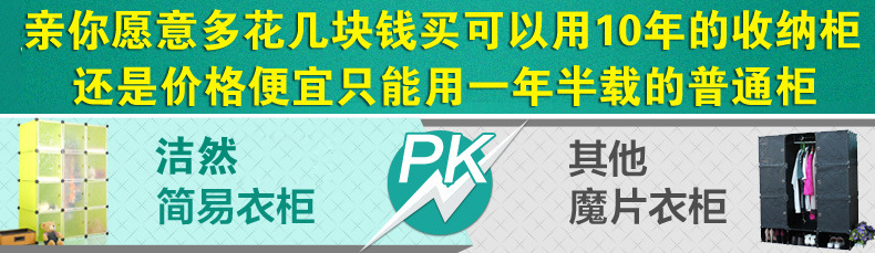 一件代发儿童普通五格收纳DIY组合储物  简易书柜小衣橱示例图40