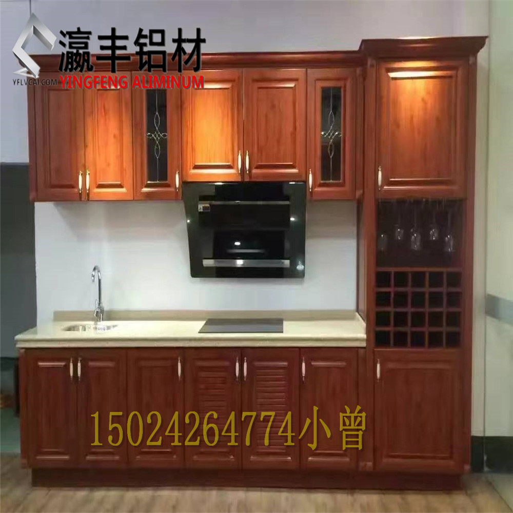 批发全铝橱柜全铝衣柜全铝书柜全铝鞋柜铝材 全铝合金橱柜门型材示例图3