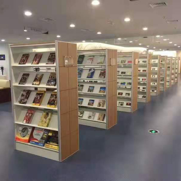 欧式书架 书架箱 双面书架 昆峰 定制厂家