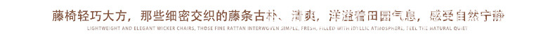 茶楼藤椅 休闲藤椅 藤编家具 藤椅五件套  户外家具休闲椅 阳台桌示例图20