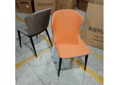 现代简约蝴蝶椅意式家用卧室客厅皮革靠背椅子轻奢网红餐椅酒店接图2