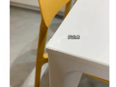 德利丰岩板餐桌家用小户型白色铝合金长方形饭桌意式极简现代简约图2