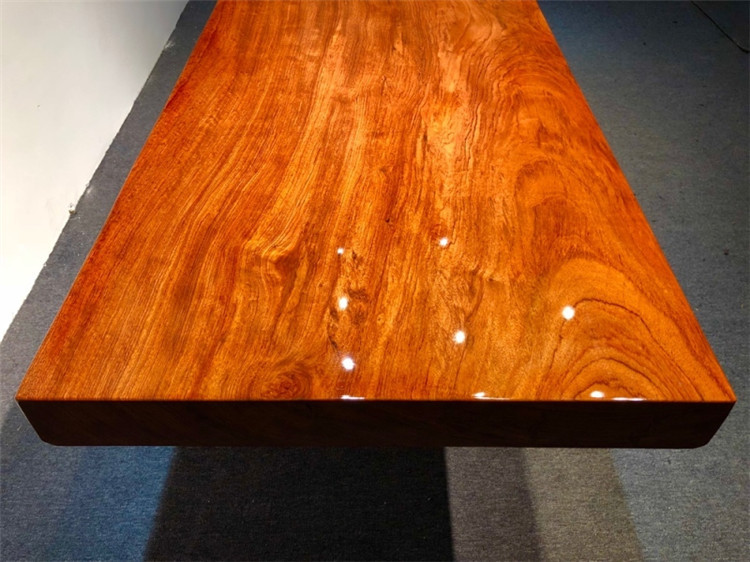 巴花实木大板桌巴西花梨整块大班台原木办公桌老板会议桌实木餐桌示例图19