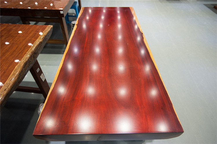 福建福州闽侯上街大板红花梨商务实木大板桌会议桌实木餐桌办公桌示例图11