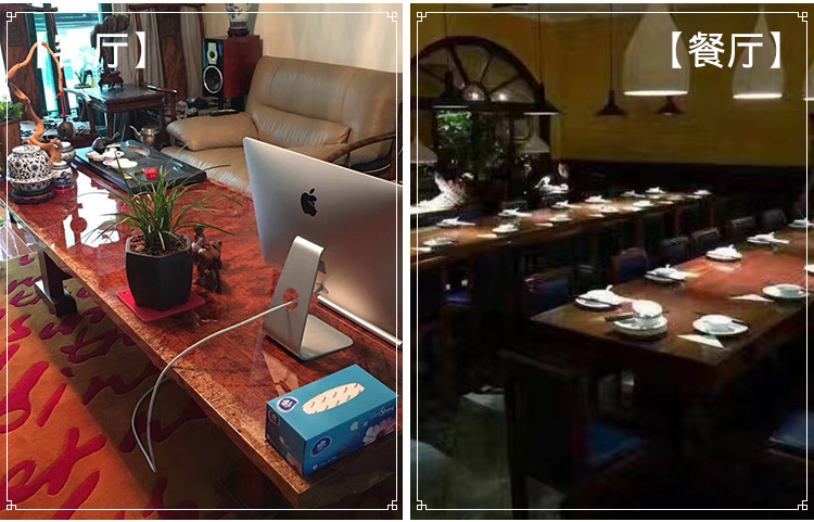 奥坎实木大板平桌原木天然整体桌子连体茶桌茶台商务办公桌可定制示例图8