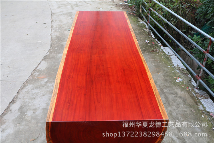 红花梨实木大板桌整体桌会议桌原木大平桌泡茶台大唐接待桌可定制示例图18