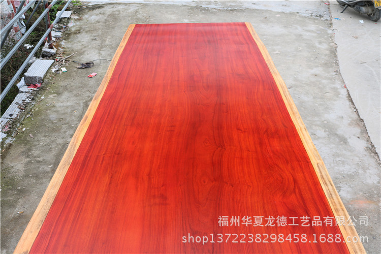 红花梨实木大板桌整体桌会议桌原木大平桌泡茶台大唐接待桌可定制示例图17