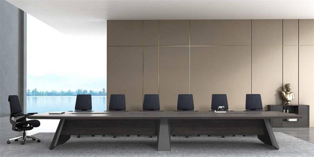 宁夏 实木会议桌 长条培训桌 布兰斯 环保油漆