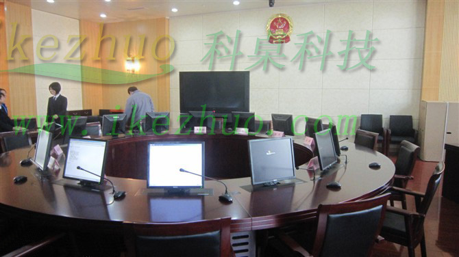 佛山市科桌液晶屏升降器 24寸电脑升降器 会议桌升降器示例图4