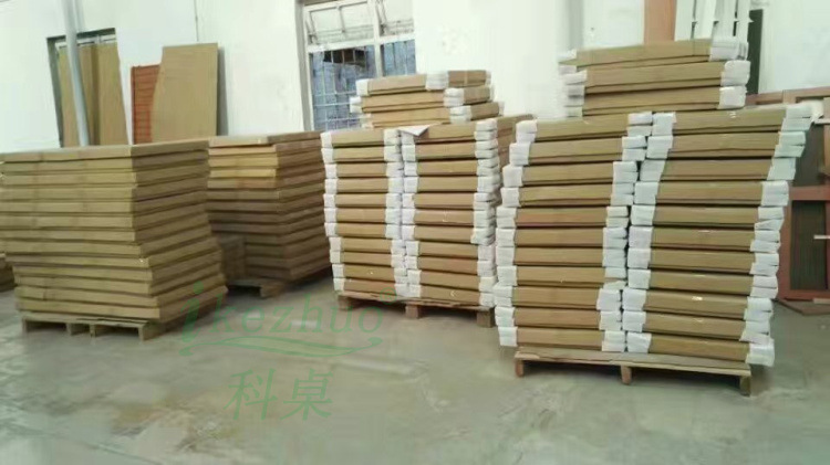 科桌液晶屏升降电脑桌 显示器升降会议桌 银行部队培训桌电动升降示例图20