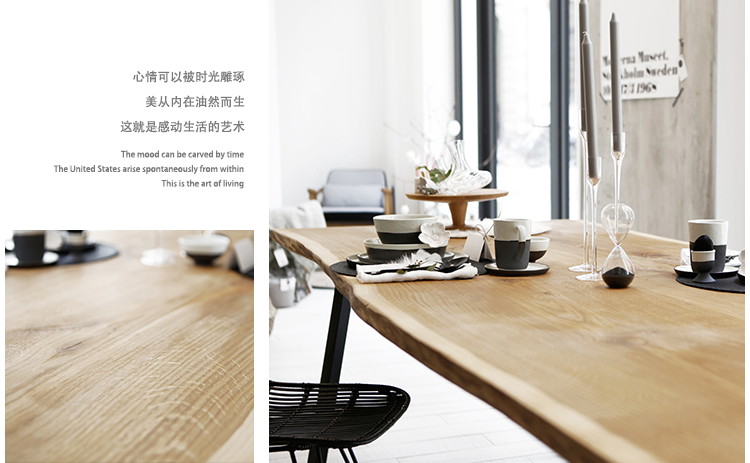 吴氏诚品 定制 美式loft实木会议桌长桌铁艺长条桌子复古工作台长方形大型办公桌示例图1