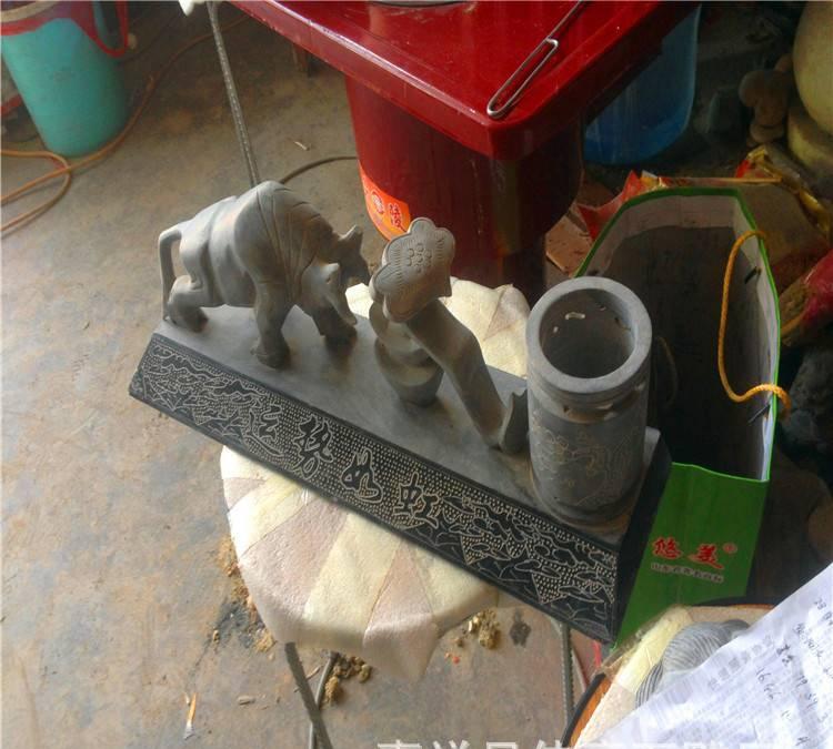 大号招财运势如虹石雕笔筒办公桌摆件批发 开业礼品摆件示例图7