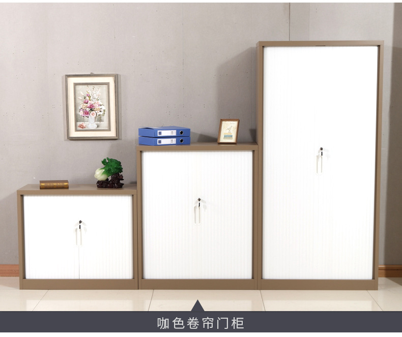 钢制卷帘门档案柜文件柜 办公室资料档案存放柜凭证储物柜定做示例图13