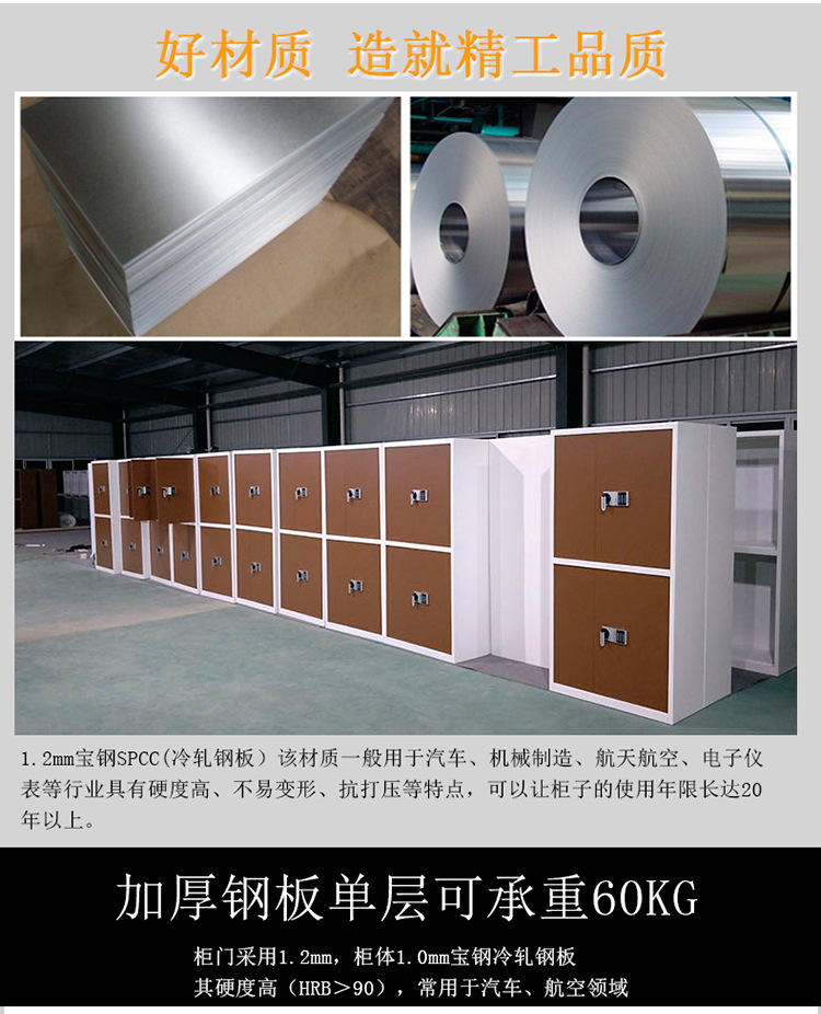 厂家直销钢制电子密码文件柜保密柜财务铁皮办公资料柜加厚指纹锁示例图15