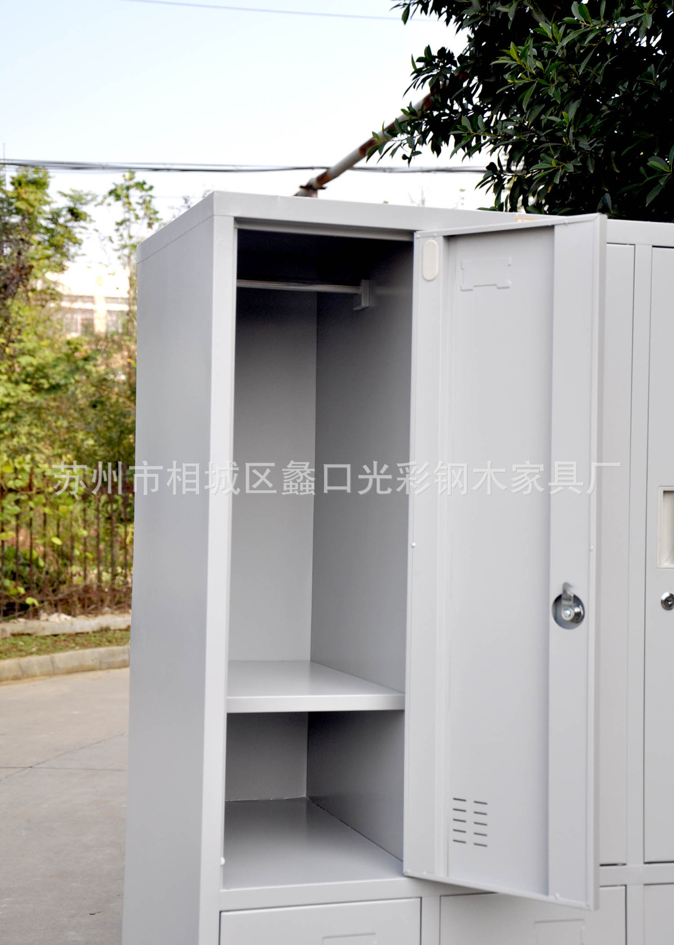 江苏苏州厂家直销钢制铁皮员工衣柜学生六门更衣柜储物柜文件柜示例图2