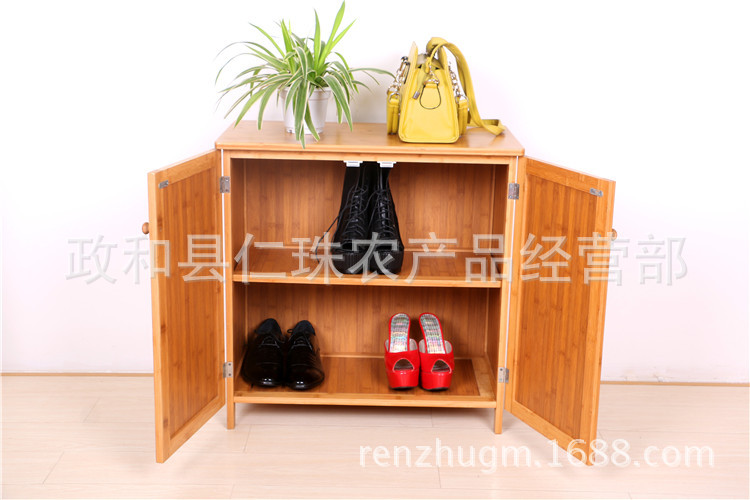 厂家批发 楠竹餐边柜 微波炉架碗柜 厨房收纳柜 现代橱柜厂家直销示例图3