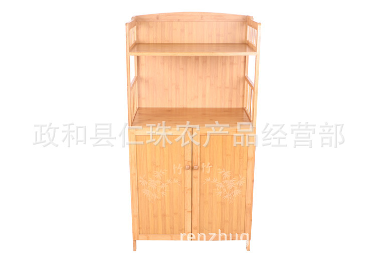 厂家批发 楠竹餐边柜 微波炉架碗柜 厨房收纳柜 现代橱柜厂家直销示例图16