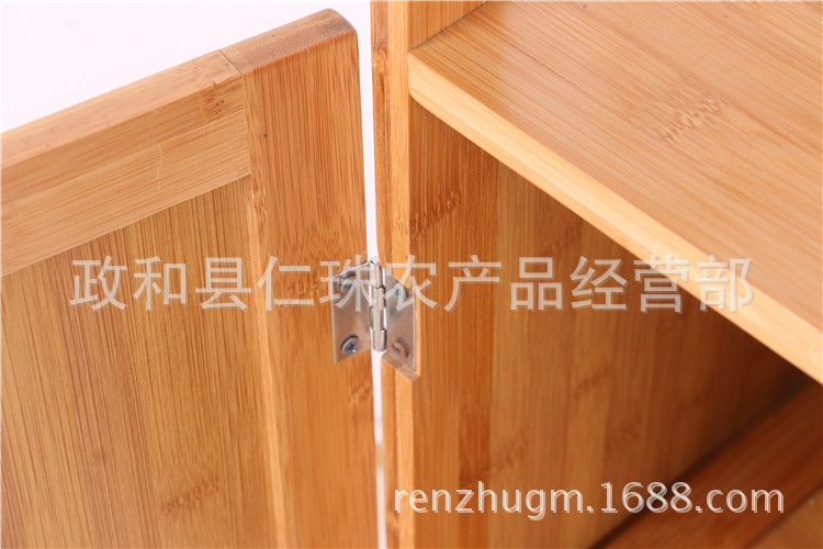 厂家批发 楠竹餐边柜 微波炉架碗柜 厨房收纳柜 现代橱柜厂家直销示例图4
