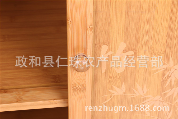 厂家批发 楠竹餐边柜 微波炉架碗柜 厨房收纳柜 现代橱柜厂家直销示例图22