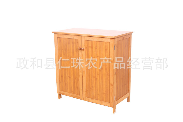 厂家批发 楠竹餐边柜 微波炉架碗柜 厨房收纳柜 现代橱柜厂家直销示例图1