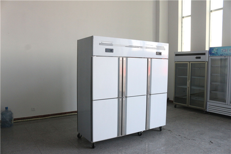 定制批发商用不锈钢六门冷柜 立式保鲜柜冷藏柜展示柜 款式齐全示例图6