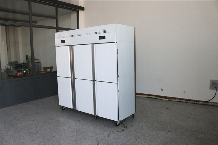 定制批发商用不锈钢六门冷柜 立式保鲜柜冷藏柜展示柜 款式齐全示例图7