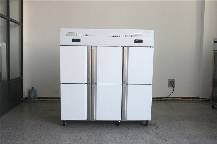 定制批发商用不锈钢六门冷柜 立式保鲜柜冷藏柜展示柜 款式齐全示例图5