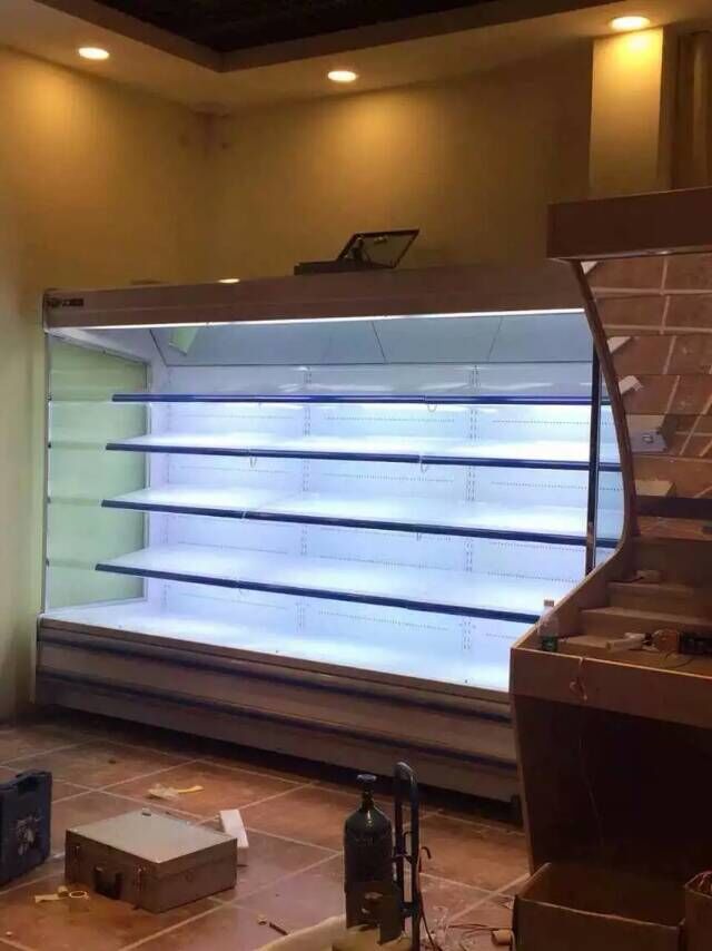 水果风幕柜， 鲜花保鲜柜， 牛奶冷藏柜，饮料冰柜，蔬菜保鲜柜示例图2