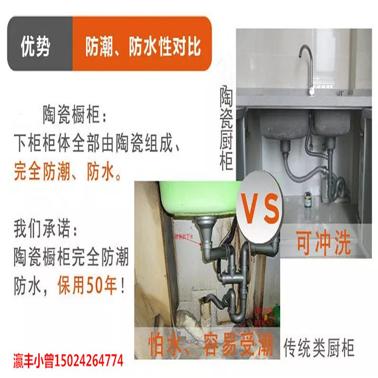 铝合金陶瓷橱柜 吊柜铝材 卡瓷砖柜体铝材 全铝合金吊柜壁柜型材示例图1