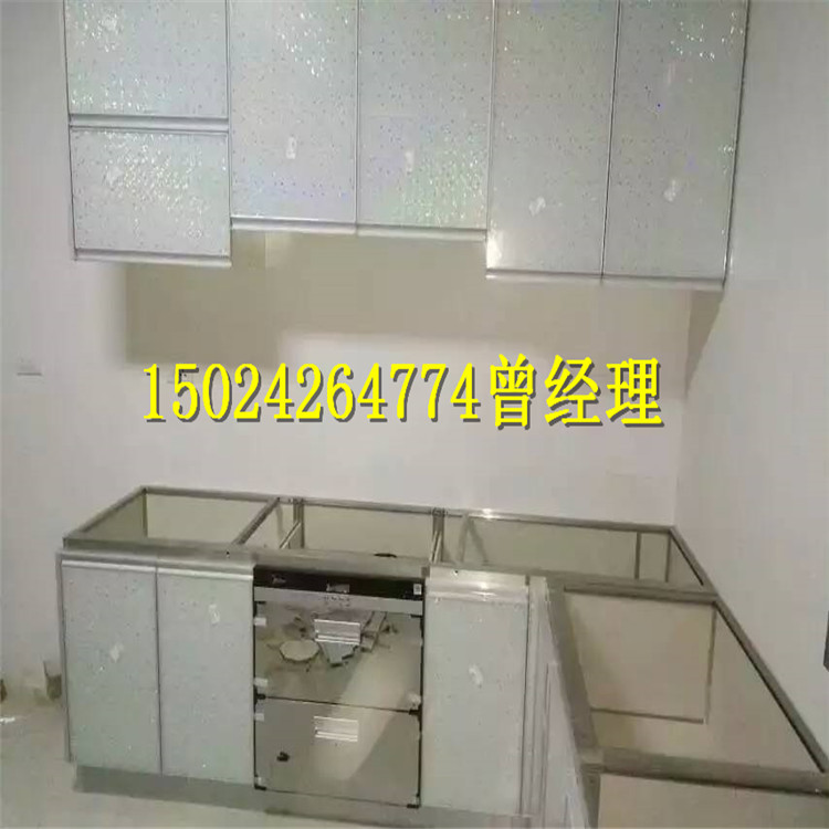 供应铝合金陶瓷橱柜 全铝吊柜铝材 铝合金瓷砖橱柜铝合金型材示例图4