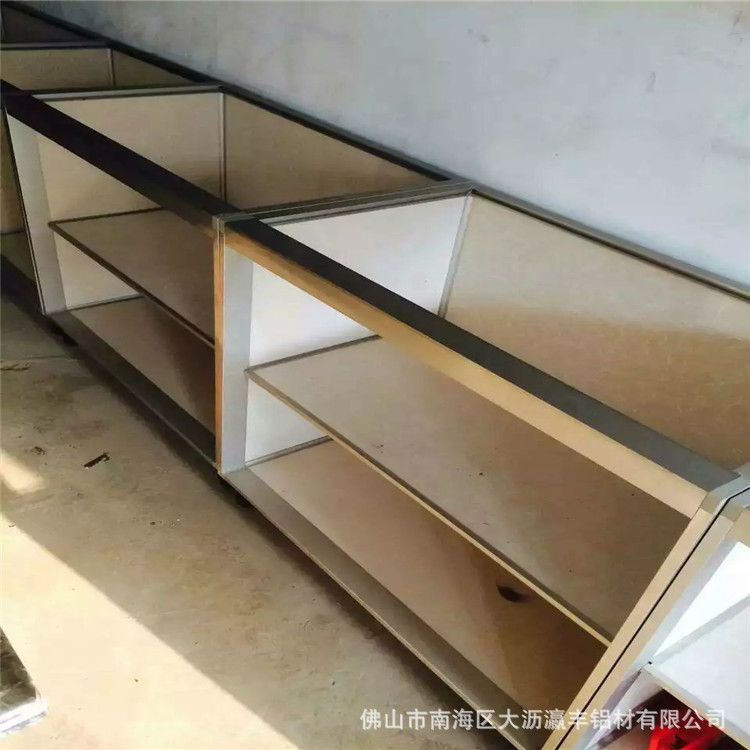 供应铝合金陶瓷橱柜 全铝吊柜铝材 铝合金瓷砖橱柜铝合金型材示例图1