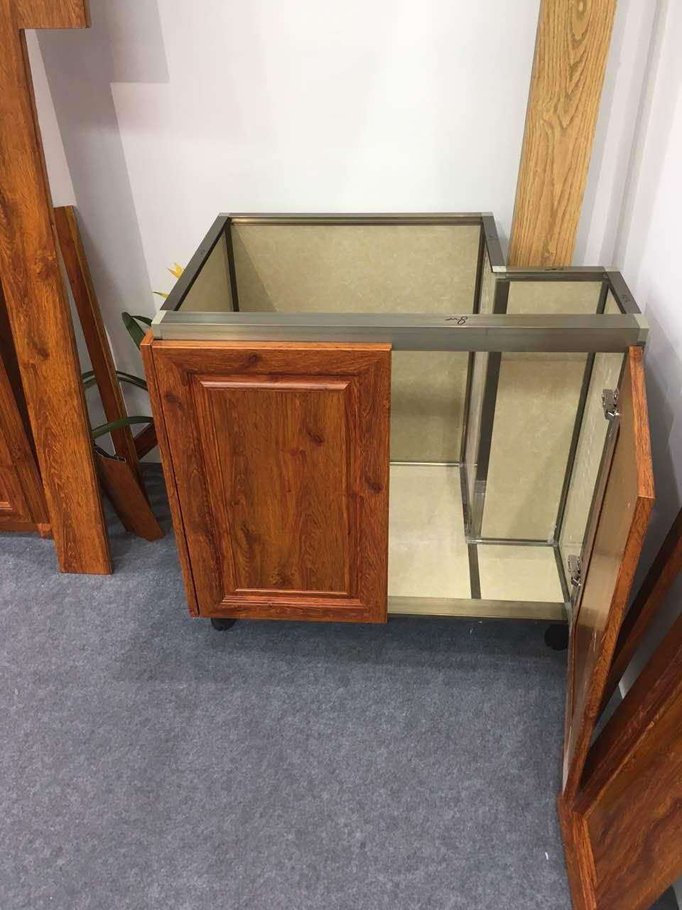人气产品瓷砖柜体瓷砖橱柜 瓷砖吊柜铝材批发 全铝家具型材示例图3