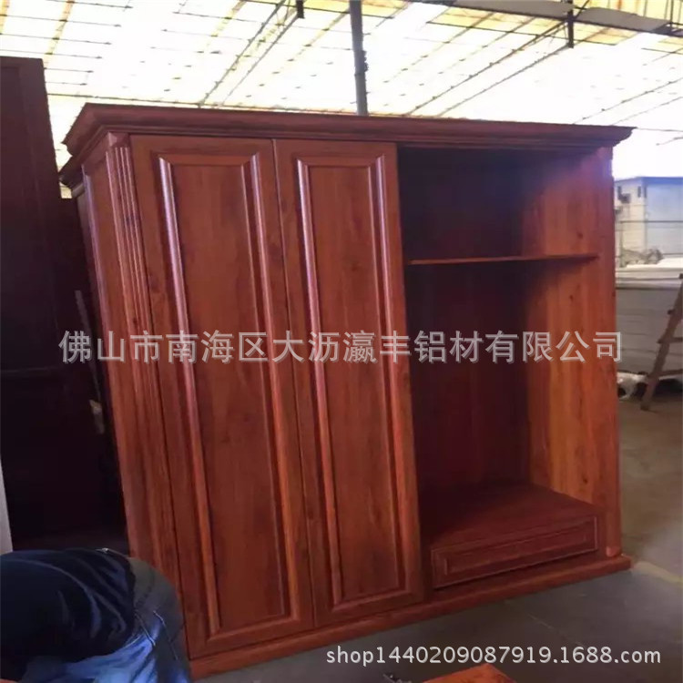 全铝合金整体衣柜铝材 全铝合金茶水柜型材全铝家具全铝吊柜型材示例图1
