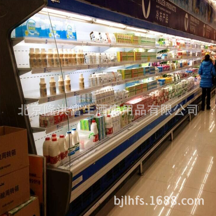 超市风幕柜保鲜柜 水果蔬菜展示柜 商用立式冷藏柜尺寸单价示例图2