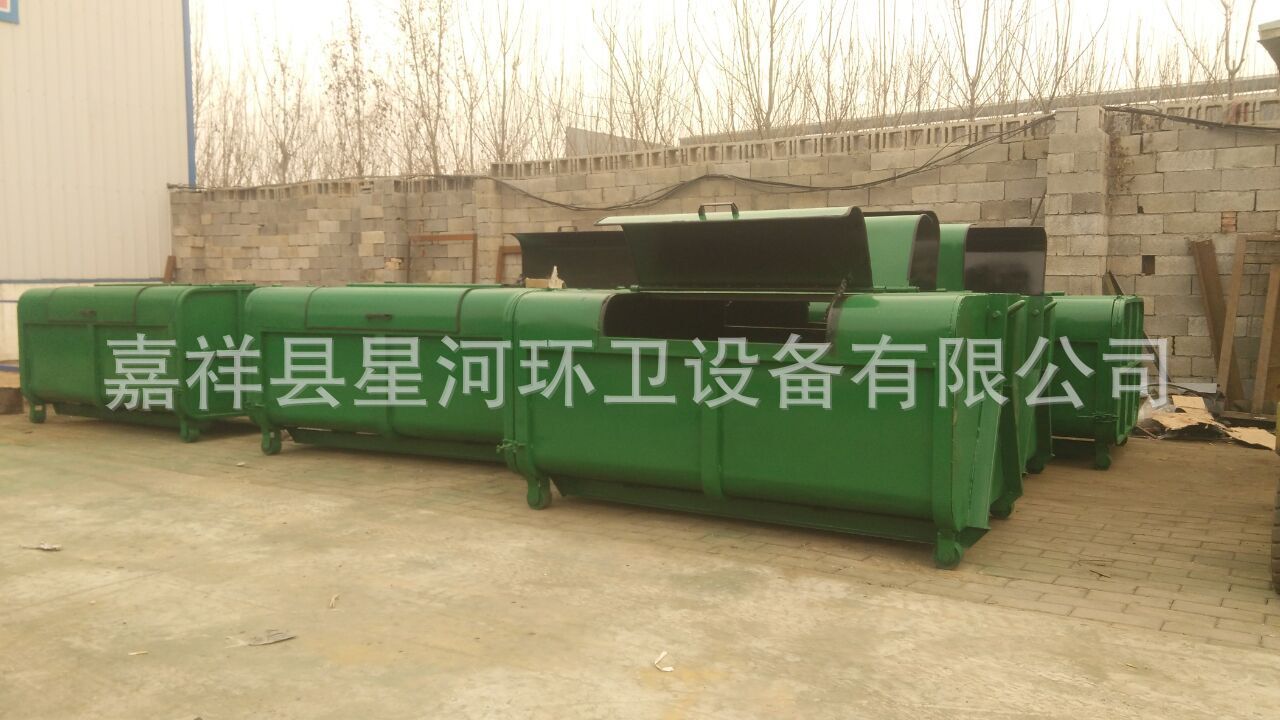 垃圾收集车垃圾箱大型垃圾箱订做钢板垃圾箱示例图7