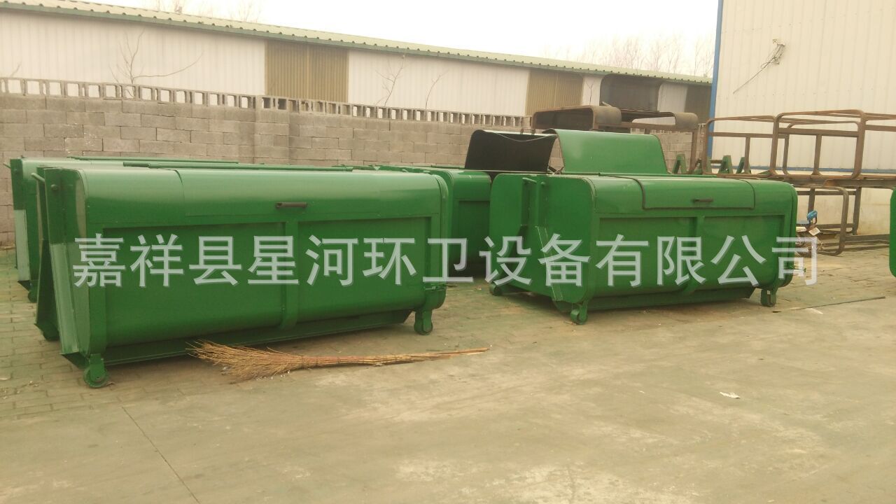 垃圾收集车垃圾箱大型垃圾箱订做钢板垃圾箱示例图6