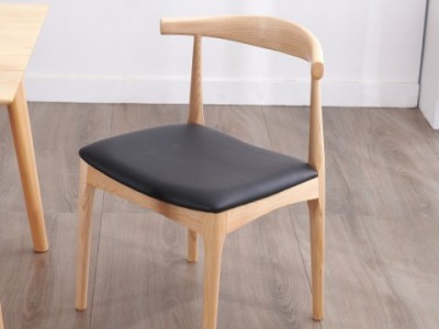 北欧日式简约实木白蜡木椅子餐桌椅 家用靠背书桌椅 长条凳床尾凳