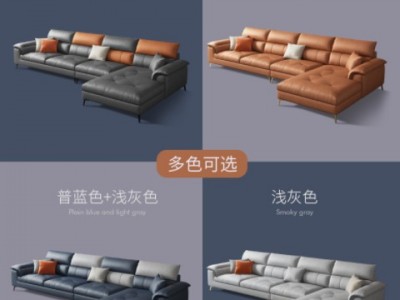 轻奢沙发简约现代布艺沙发极简多功能沙发意式科技布沙发实木家具