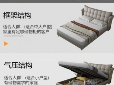 轻奢小户型真皮床北欧1.8米实木双人床1.5米现代简约真皮软包大床图2