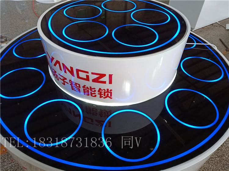智能指纹锁展示柜 盐城滨海萤石智能指纹锁展示柜专业制作
