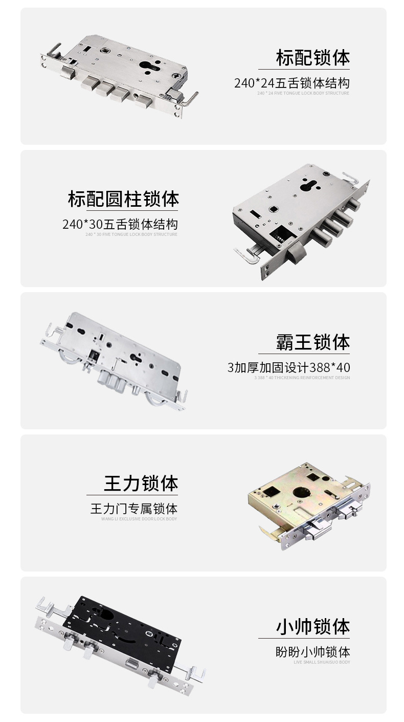 厂家直销指纹锁密码锁刷卡感应智能家用防盗门锁远程临时秘钥APP示例图137