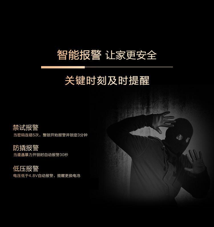 厂家批发家庭指纹密码锁家用防盗门锁智能锁大门锁 全自动指纹锁示例图154