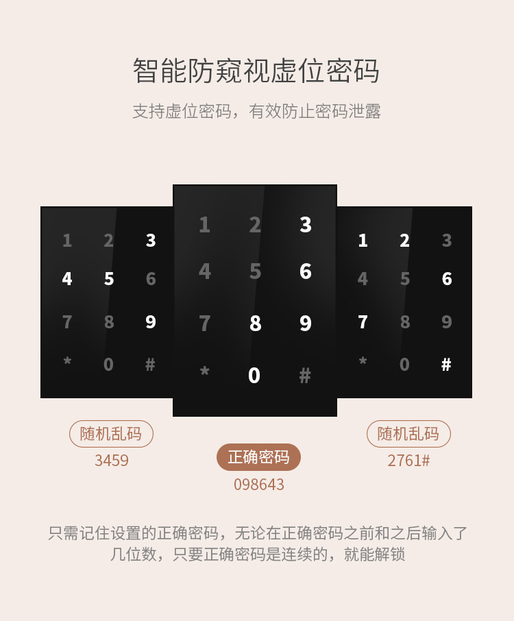 佐凯 指纹锁密码家用防盗门智能锁 手机 小程序刷卡示例图7